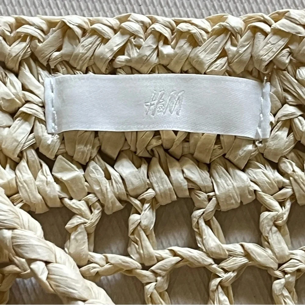 H&M Straw Paris Tote Bag - Picture 5 of 6